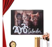 Calendrier 2026 Per Gatti Pianificatore Murale Catlendar Annuale, Decorazione Da Tavolo Da Scrivania Da 8 x 11 pouces Per Camera Da Letto Per La Casa Per Le Vacanze. | Tavolo Arredamento Calendario