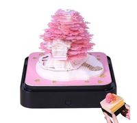 Calendrier 2026 Pièce Temporelle - Agenda Decoratif en Papier Artisanal,Bloc-Note Décoration Sculpture 3D à Feuilles Détachables pour Bureau, Salon, Étude, Chambre, École,Décoration Bureau et Biblioth