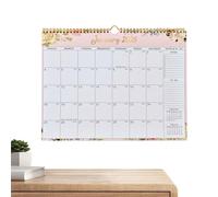 Calendrier 2026 | Planificateur À Motif 37x30cm,Calendrier Mensuel 2026-2027 18 Mois | Pour Bureau Espace De Travail Usage Salle De ole Travail Maison Nouvel An