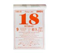 Calendrier 2026,Planificateur À Pages Détachables En Papier Épais Vietnamien | Calendrier de l'Année du Cheval 365 Jours,Pour Planification Rendez-Vous Famille Fête Du Printemps