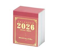 Calendrier 2026 - Planificateur détachable, bloc de carnet de | Reliure à spirale pour suivi du temps quotidien | Organisation des tâches, établissement d'objectifs, école, maison, étude