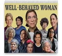 Calendrier 2026 pour femmes bien comportées, 27,9 x 21,6 cm, calendrier mural féministe célébrant les droits et l'autonomisation des femmes, C-alendar mural 2026 (B-20,3 x 29,2 cm)