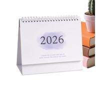 Calendrier 2026 Pour Le Bureau - 7,48 X 6,3 3,15 Pouces De Haut Niveau 2025-2026 | Planificateur Académique Mensuel Souvent Papier Enseignants École APPARTEMENT DORM Planification Du Travail Domes