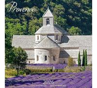 CALENDRIER 2026 PROVENCE - ABBAYE SENANQUE - LUBERON - LE PONT DU GARD - LAVANDE - SAINT REMY DE PROVENCE - CASSIS - LE SUD (AJZ104) + offert un agenda de poche