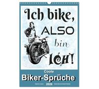 Calendrier 2026 · Proverbes bikers cools