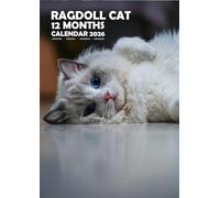 Calendrier 2026 Ragdoll Cats - Format A3 - À spirales - En couleur - Avec autocollants