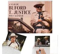 Calendrier 2026 sur Le thème du shérif Buford, Illustration rétro inspirée du Film, pour Les Hommes.,A-1PC