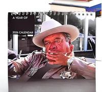 Calendrier 2026 sur Le thème du shérif Buford, Illustration rétro inspirée du Film, pour Les Hommes.,B-1pc