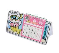 Calendrier 2026 sur pied - Ornements de bureau - Joli chien - Calendriers mensuels pour les amoureux des chiens de Noël