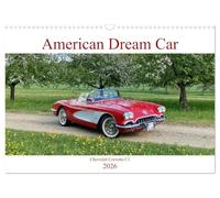 Calendrier 2026 · Voiture de rêve américaine Corvette C1