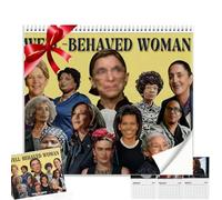 Calendrier 2026 Well Behaved Women - 27,9 x 21,6 cm - Décoration murale - Cadeau mensuel inspirant pour la maison et le bureau - Célébrant les droits des femmes - 12 mois - Calendrier « Well Women