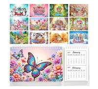 Calendrier 2027-2028 Gem Art sur pied 24 mois décoratif