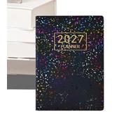 Calendrier 2027 A7 de poche pour rendez-vous mensuels | Agenda hebdomadaire portable 2027 pour enseignant, étudiant, maison, école, université, dortoir, bureau, voyage