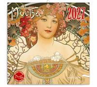 Calendrier 2027 Alphonse Mucha - format 30x60cm ouvert (ps) + offert un agenda de poche