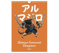 Calendrier 2027 · Animaux Samouraïs Dangereux