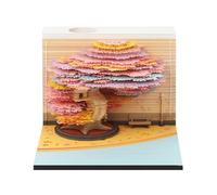 Calendrier 2027 arbre des quatre saisons 3D, calendrier 2027, bloc-notes 3D | Design 3D, thème quatre saisons, calendrier 2027, calendriers de 52 semaines, accessoire de bureau, affichage de bureau