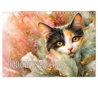 Calendrier 2027 · Bouquets de chats | Mondes félins magiques au cœur de fleurs éclatantes et raffinées · DIN A4 paysage · CALVENDO Calendrier mural