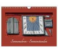 Calendrier 2027 · Cadrans solaires - Heures d'ensoleillement | Découvrez la beauté des cadrans solaires · DIN A4 paysage · CALVENDO Calendrier mural