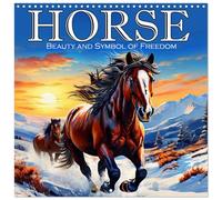 Calendrier 2027 · Cheval - Beauté et symbole de liberté | Profitez de la beauté sauvage et de l'esprit passionnant des chevaux · 30 × 30 cm carré · CALVENDO Calendrier mural