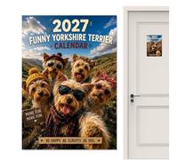 Calendrier 2027 Chien Planificateur De Gestion D'Emploi Du Temps Ornement | Calendrier Mural Mensuel 2027 Planificateur Pour Salle De Classe Salon Chambre Élèves Adultes Amoureux Des