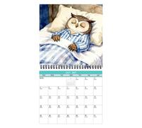 Calendrier 2027 Chouette Mignonne Grand Bloc Mensuel Hebdomadaire