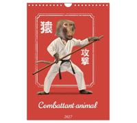 Calendrier 2027 · Combattant animal | 12 animaux combattants de karaté et de kung-fu · DIN A4 portrait · CALVENDO Calendrier mural