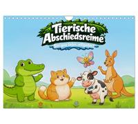 Calendrier 2027 · Comptines d'adieu sur le thème des animaux | À plus tard, alligator · 12 animaux rigolos et des comptines d'adieu en anglais… · DIN A4 paysage · CALVENDO Calendrier mural