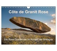 Calendrier 2027 · Côte de Granit Rose. La Côte de Granit Rose, au nord de | la Bretagne · Un voyage à la découverte de l'un des paysages côtiers les plus… · DIN A4 paysage · CALVENDO Calendrier mural