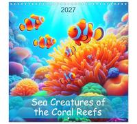 Calendrier 2027 · Créatures marines des récifs coralliens