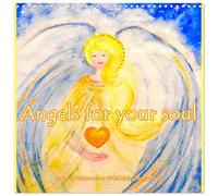 Calendrier 2027 · Des anges pour votre âme | De jolis anges aquarellés vous accompagnent tout au long de l'année · 30 × 30 cm carré · CALVENDO Calendrier mural