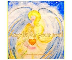 Calendrier 2027 · Des anges pour votre âme | De jolis anges aquarellés vous accompagnent tout au long de l'année · 30 × 30 cm carré · CALVENDO Calendrier mural