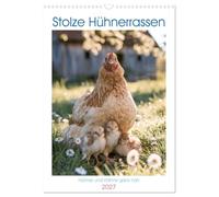 Calendrier 2027 · Des races de poules prestigieuses | De magnifiques races de poulets, de charmantes poules et de superbes coqs se… · DIN A3 portrait · CALVENDO Calendrier mural