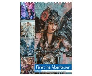 Calendrier 2027 · En route vers l'aventure : des motardes passionnées de | pêche partent à la découverte du monde · Les motardes incarnent l'essence même… · DIN A3 portrait · CALVENDO Calendrier mural