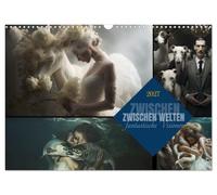 Calendrier 2027 · ENTRE DEUX MONDES - visions fantastiques | Un voyage à travers des univers visuels mystérieux, entre l'homme, l'animal, le… · DIN A3 paysage · CALVENDO Calendrier mural