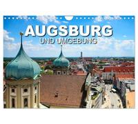 Calendrier 2027 · French Version · Augsbourg et ses environs | Curiosités dans et autour d'Augsbourg · DIN A4 paysage · CALVENDO Calendrier mural