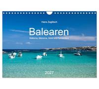 Calendrier 2027 · French Version · Baléares - Majorque, Minorque, Ibiza et | Formentera · Un archipel enchanteur en Méditerranée · DIN A4 paysage · CALVENDO Calendrier mural