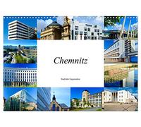 Calendrier 2027 · French Version · Chemnitz - ville des contrastes | L'histoire de l'architecture de Chemnitz du Moyen Âge à nos jours · DIN A3 paysage · CALVENDO Calendrier mural