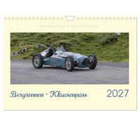 Calendrier 2027 · French Version · Course de côte - Klausenpass | Voitures de course anciennes sur la légendaire route du col du Klausen · DIN A4 paysage · CALVENDO Calendrier mural