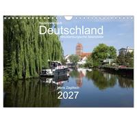 Calendrier 2027 · French Version · Hausbooturlaub Deutschland | Région des lacs du Mecklembourg · Des journées de détente sur l'eau dans la… · DIN A4 paysage · CALVENDO Calendrier mural