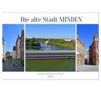 Calendrier 2027 · French Version · La vieille ville de MINDEN | Images d'une ville riche en monuments et d'une croisière riche en émotions · DIN A3 paysage · CALVENDO Calendrier mural