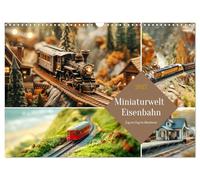 Calendrier 2027 · French Version · Le monde miniature du chemin de fer | Train après train vers l'aventure · La fascination des petits mondes · DIN A3 paysage · CALVENDO Calendrier mural