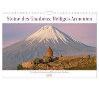 Calendrier 2027 · French Version · Pierres De La Foi : Sainte Arménie | Découvrez les témoignages en pierre de l'Arménie, où les vieilles églises et… · DIN A4 paysage · CALVENDO Calendrier mural