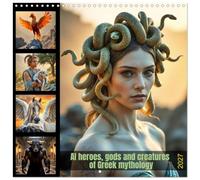 Calendrier 2027 · Héros, dieux et créatures de la mythologie grecque