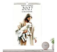 Calendrier 2027 Histoires Bibliques Chrétiennes Jan-Déc 2027 Calendrier