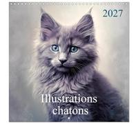 Calendrier 2027 · Illustrations Chatons