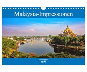 Calendrier 2027 · Impressions de Malaisie | Un voyage à la découverte d'un pays tropical multiculturel · DIN A4 paysage · CALVENDO Calendrier mural