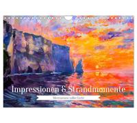 Calendrier 2027 · Impressions et moments à la plage | Des scènes marines baignées de lumière · Des images évocatrices du littoral… · DIN A4 paysage · CALVENDO Calendrier mural