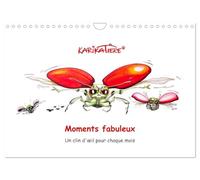 Calendrier 2027 · KARIKATIERE® Moments fabuleux, un clin d'œil pour chaque | mois · Karikatiere,le quotidien avec charme et un clin d'œil · DIN A4 paysage · CALVENDO Calendrier mural