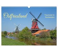 Calendrier 2027 · La Frise orientale : une destination de rêve dans le | nord-ouest · Vastes paysages au bord de la mer du Nord · DIN A3 paysage · CALVENDO Calendrier mural