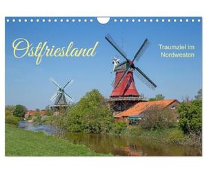 Calendrier 2027 · La Frise orientale : une destination de rêve dans le | nord-ouest · Vastes paysages au bord de la mer du Nord · DIN A4 paysage · CALVENDO Calendrier mural